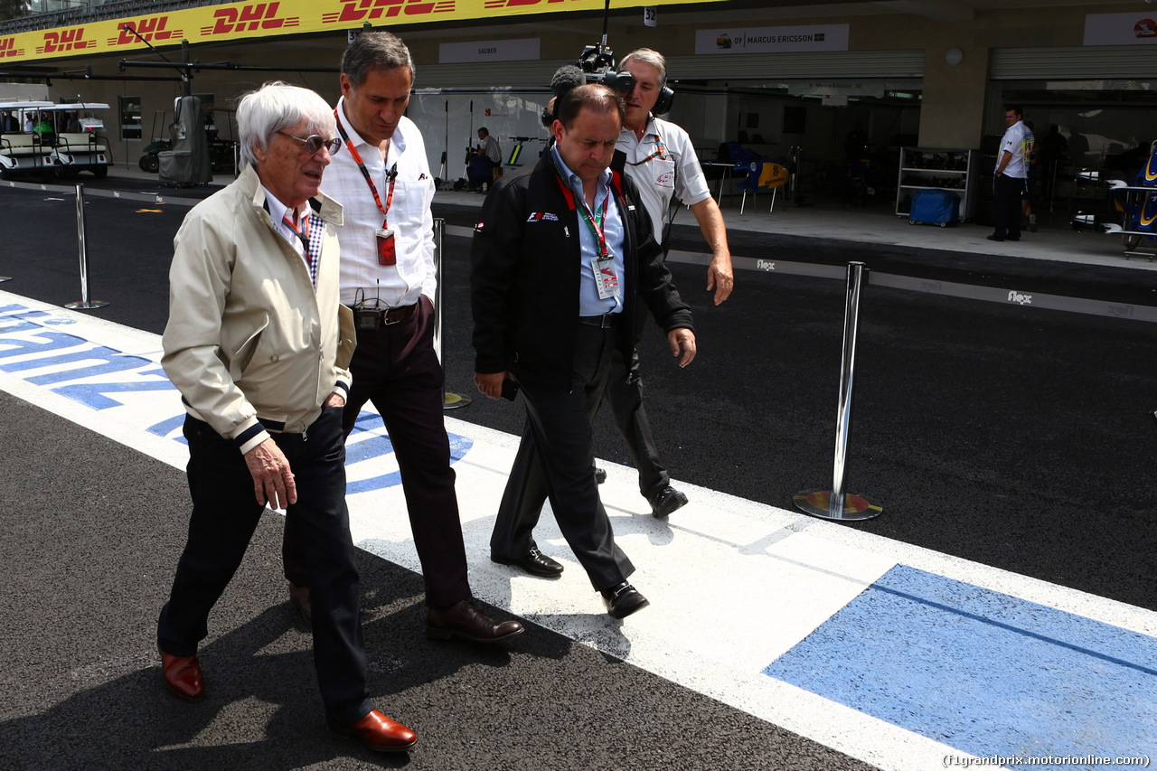 GP MESSICO, 29.10.2015 - Bernie Ecclestone (GBR), President e CEO of FOM