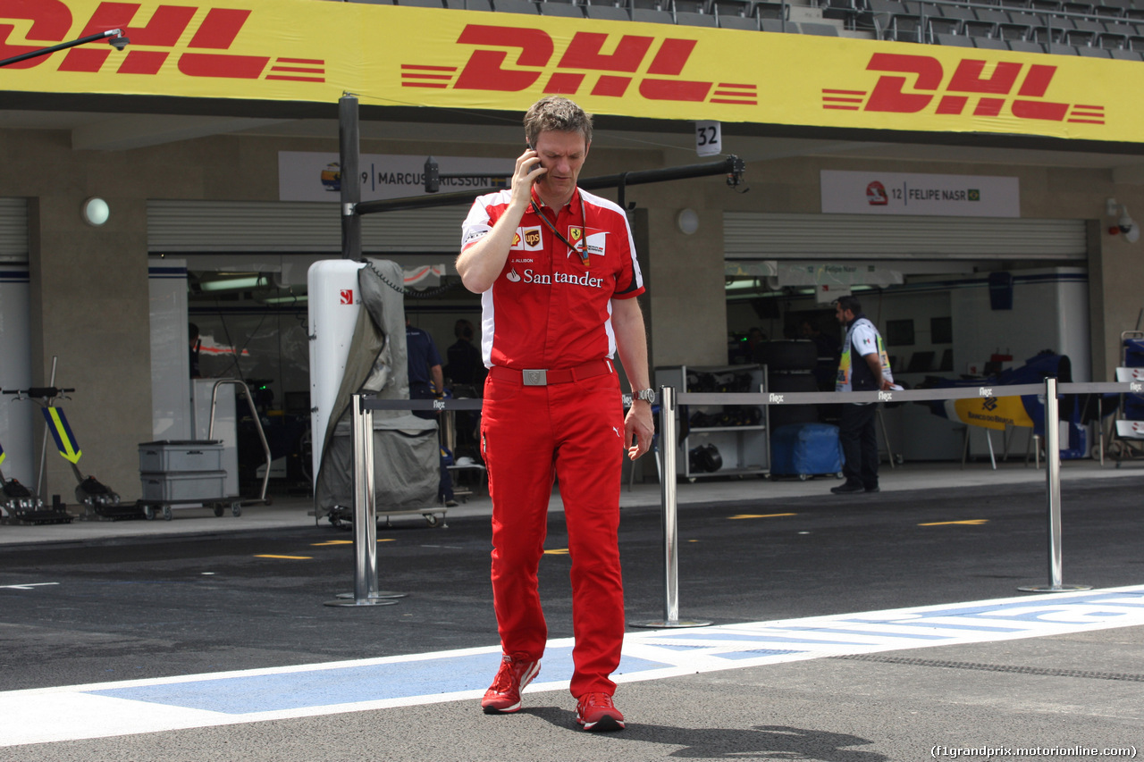 GP MESSICO, 29.10.2015 - James Allison (GBR) Ferrari Chassis Technical Director
