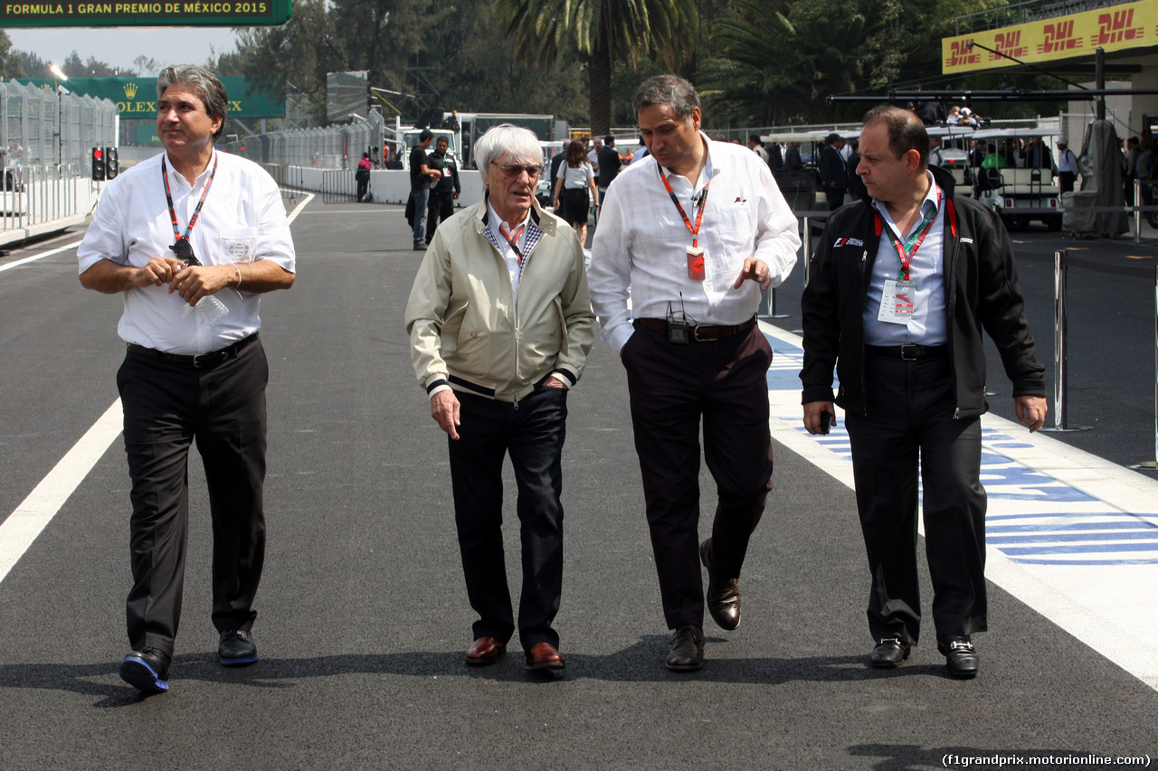 GP MESSICO, 29.10.2015 - Bernie Ecclestone (GBR), President e CEO of FOM