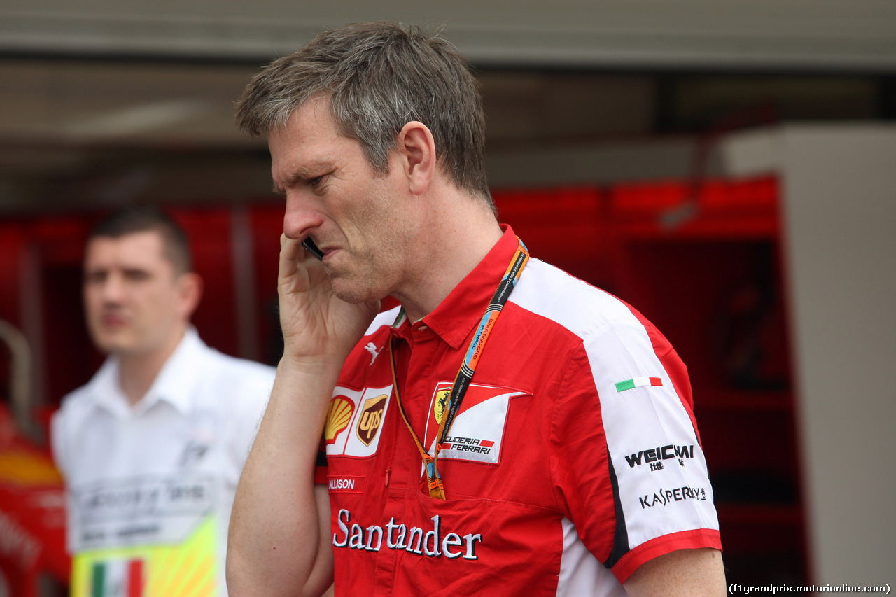 GP MESSICO, 29.10.2015 - James Allison (GBR) Ferrari Chassis Technical Director