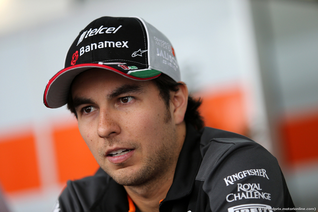 GP MESSICO, 29.10.2015 - Sergio Perez (MEX) Sahara Force India F1 VJM08