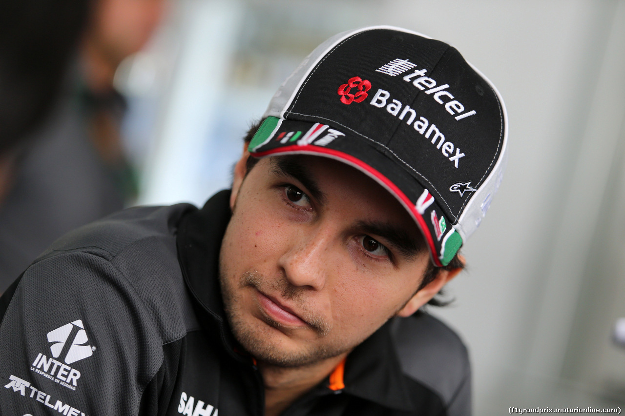 GP MESSICO, 29.10.2015 - Sergio Perez (MEX) Sahara Force India F1 VJM08
