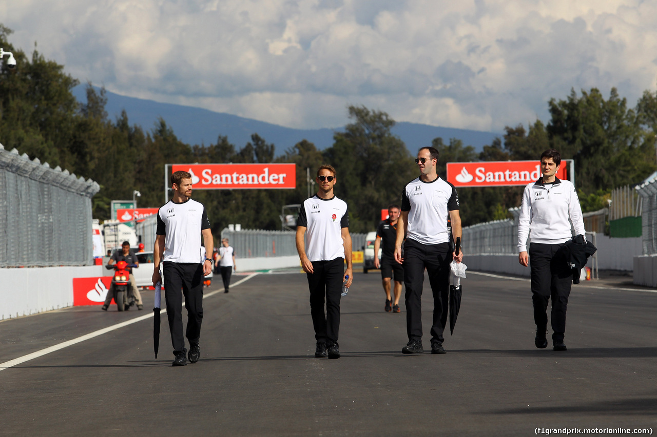GP MESSICO, 29.10.2015 - Jenson Button (GBR)  McLaren Honda MP4-30.
