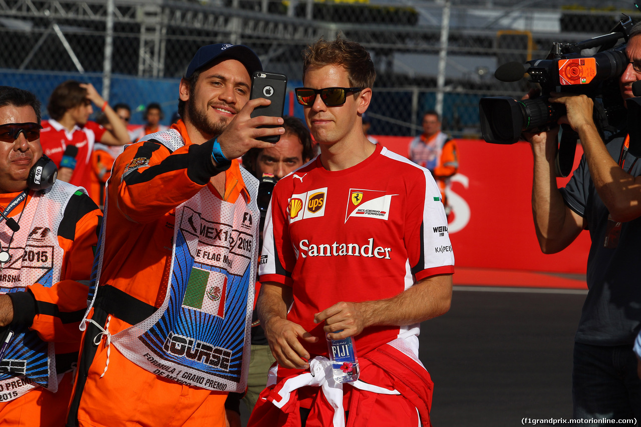 GP MESSICO, 29.10.2015 - Sebastian Vettel (GER) Ferrari SF15-T