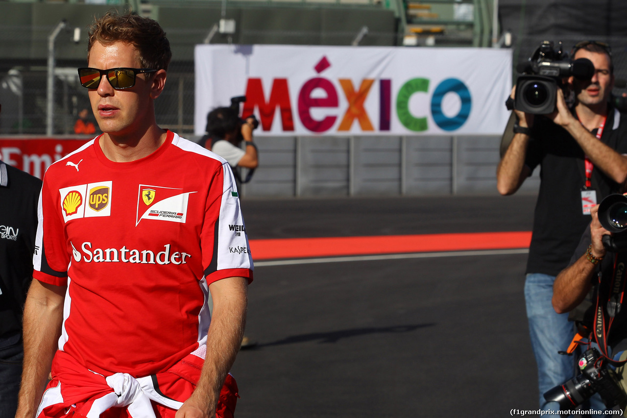 GP MESSICO, 29.10.2015 - Sebastian Vettel (GER) Ferrari SF15-T