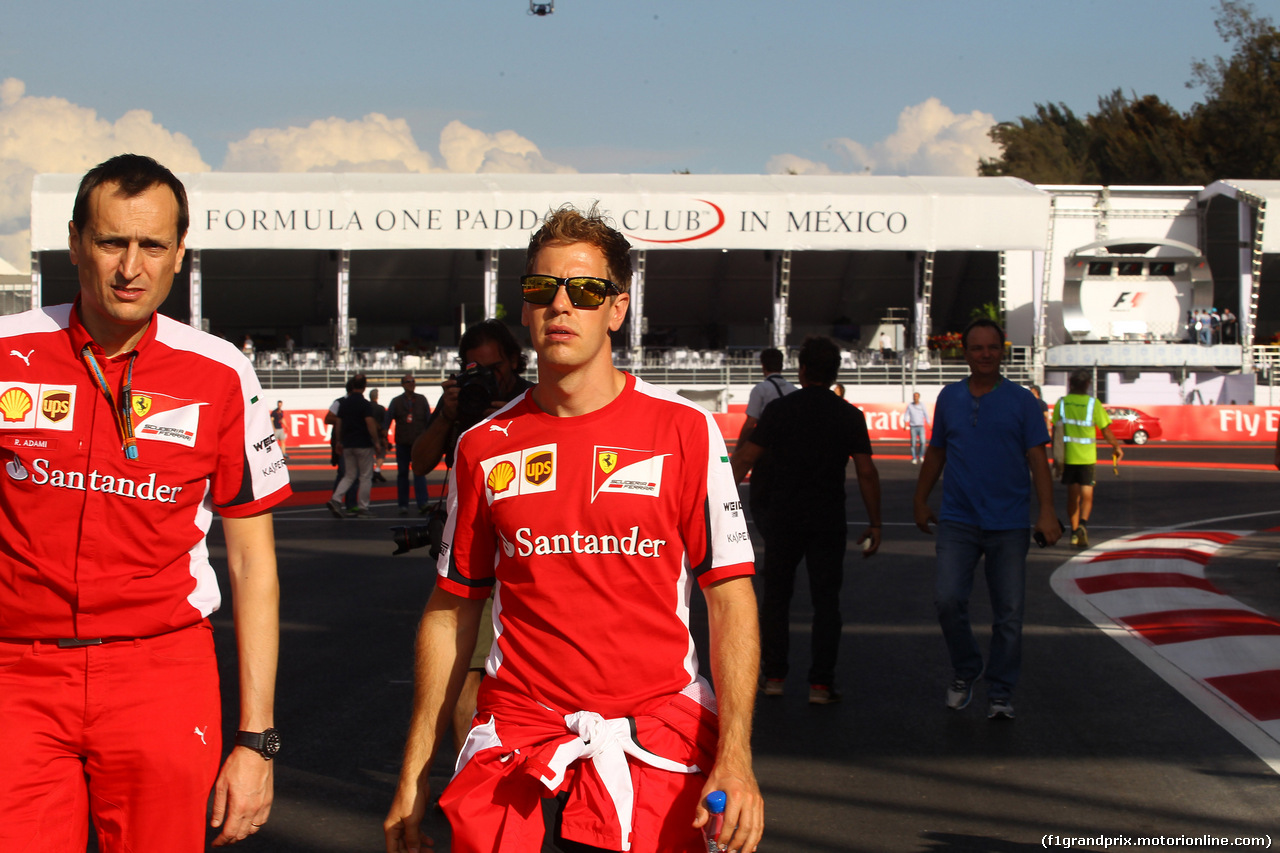 GP MESSICO, 29.10.2015 - Sebastian Vettel (GER) Ferrari SF15-T