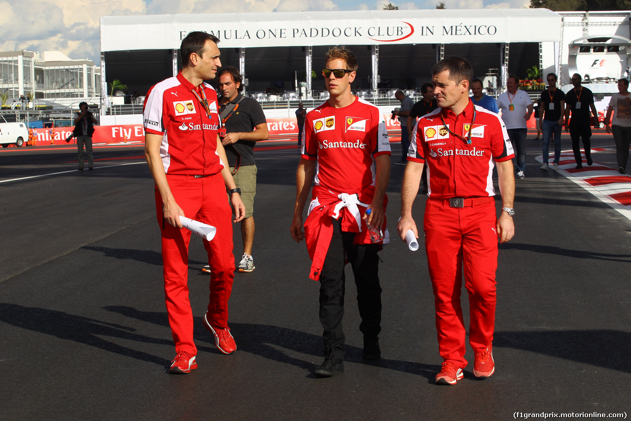GP MESSICO, 29.10.2015 - Sebastian Vettel (GER) Ferrari SF15-T