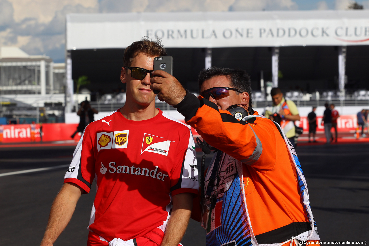 GP MESSICO, 29.10.2015 - Sebastian Vettel (GER) Ferrari SF15-T