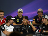 GP MESSICO, 29.10.2015 - Conferenza Stampa, William Stevens (GBR) Manor Marussia F1 Team, Pastor Maldonado (VEN) Lotus F1 Team E23, Carlos Sainz Jr (ESP) Scuderia Toro Rosso STR10, Fernando Alonso (ESP) McLaren Honda MP4-30, Lewis Hamilton (GBR) Mercedes AMG F1 W06 e Sergio Perez (MEX) Sahara Force India F1 VJM08