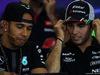 GP MESSICO, 29.10.2015 - Conferenza Stampa, Lewis Hamilton (GBR) Mercedes AMG F1 W06 e Sergio Perez (MEX) Sahara Force India F1 VJM08