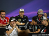 GP MESSICO, 29.10.2015 - Conferenza Stampa, William Stevens (GBR) Manor Marussia F1 Team, Pastor Maldonado (VEN) Lotus F1 Team E23, Carlos Sainz Jr (ESP) Scuderia Toro Rosso STR10, Fernando Alonso (ESP) McLaren Honda MP4-30, Lewis Hamilton (GBR) Mercedes AMG F1 W06 e Sergio Perez (MEX) Sahara Force India F1 VJM08