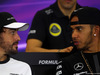 GP MESSICO, 29.10.2015 - Conferenza Stampa, Fernando Alonso (ESP) McLaren Honda MP4-30 e Lewis Hamilton (GBR) Mercedes AMG F1 W06