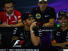 GP MESSICO, 29.10.2015 - Conferenza Stampa, Lewis Hamilton (GBR) Mercedes AMG F1 W06 e Sergio Perez (MEX) Sahara Force India F1 VJM08