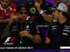GP MESSICO, 29.10.2015 - Conferenza Stampa, Lewis Hamilton (GBR) Mercedes AMG F1 W06 e Sergio Perez (MEX) Sahara Force India F1 VJM08