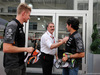 GP MESSICO, 29.10.2015 - Nico Hulkenberg (GER) Sahara Force India F1 VJM08, Nigel Mansell (GBR) e Sergio Perez (MEX) Sahara Force India F1 VJM08