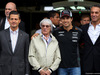 GP MESSICO, 29.10.2015 - Enrique Pena Nieto (MEX), President of Mexico with Bernie Ecclestone (GBR), President e CEO of FOM e Sergio Perez (MEX) Sahara Force India F1 VJM08