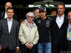GP MESSICO, 29.10.2015 - Enrique Pena Nieto (MEX), President of Mexico with Bernie Ecclestone (GBR), President e CEO of FOM e Sergio Perez (MEX) Sahara Force India F1 VJM08