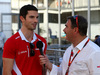 GP MESSICO, 29.10.2015 - Alexander Rossi (USA) Manor Marussia F1 Team e Nigel Mansell (GBR)