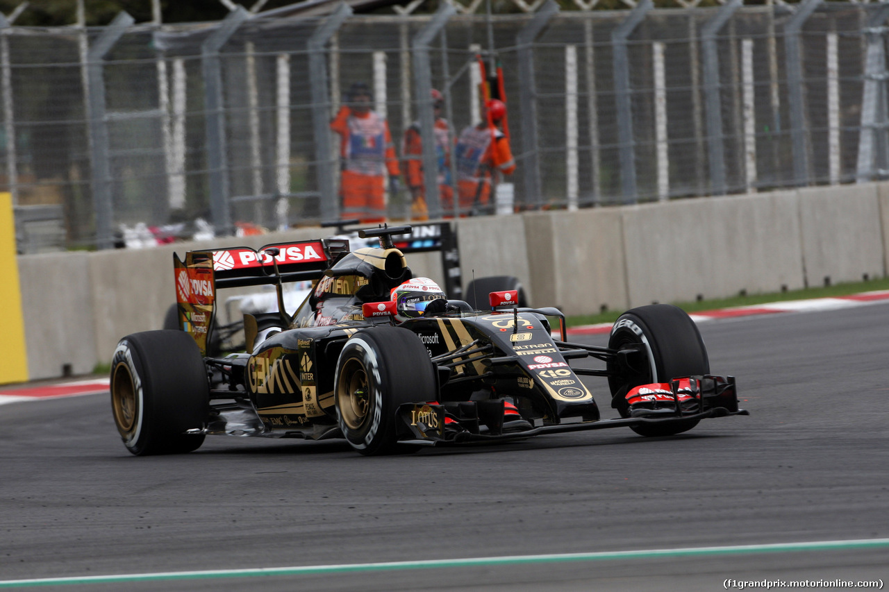 GP MESSICO, 31.10.2015- Prove Libere 3, Romain Grosjean (FRA) Lotus F1 Team E23