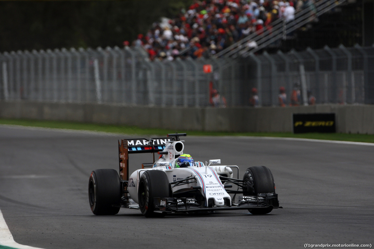 GP MESSICO, 31.10.2015- Prove Libere 3, Felipe Massa (BRA) Williams F1 Team FW37