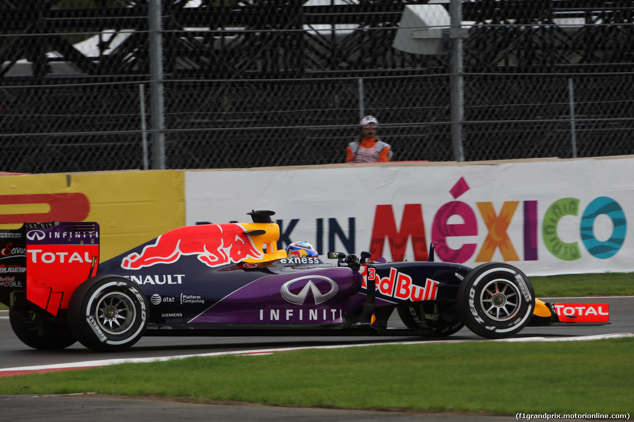 GP MESSICO, 31.10.2015- Prove Libere 3, Daniel Ricciardo (AUS) Red Bull Racing RB11