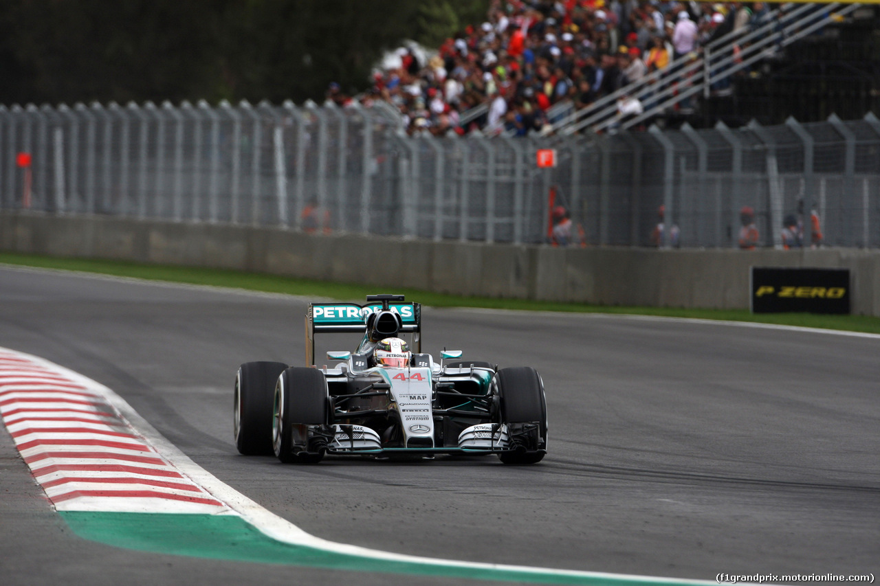 GP MESSICO, 31.10.2015- Prove Libere 3, Lewis Hamilton (GBR) Mercedes AMG F1 W06