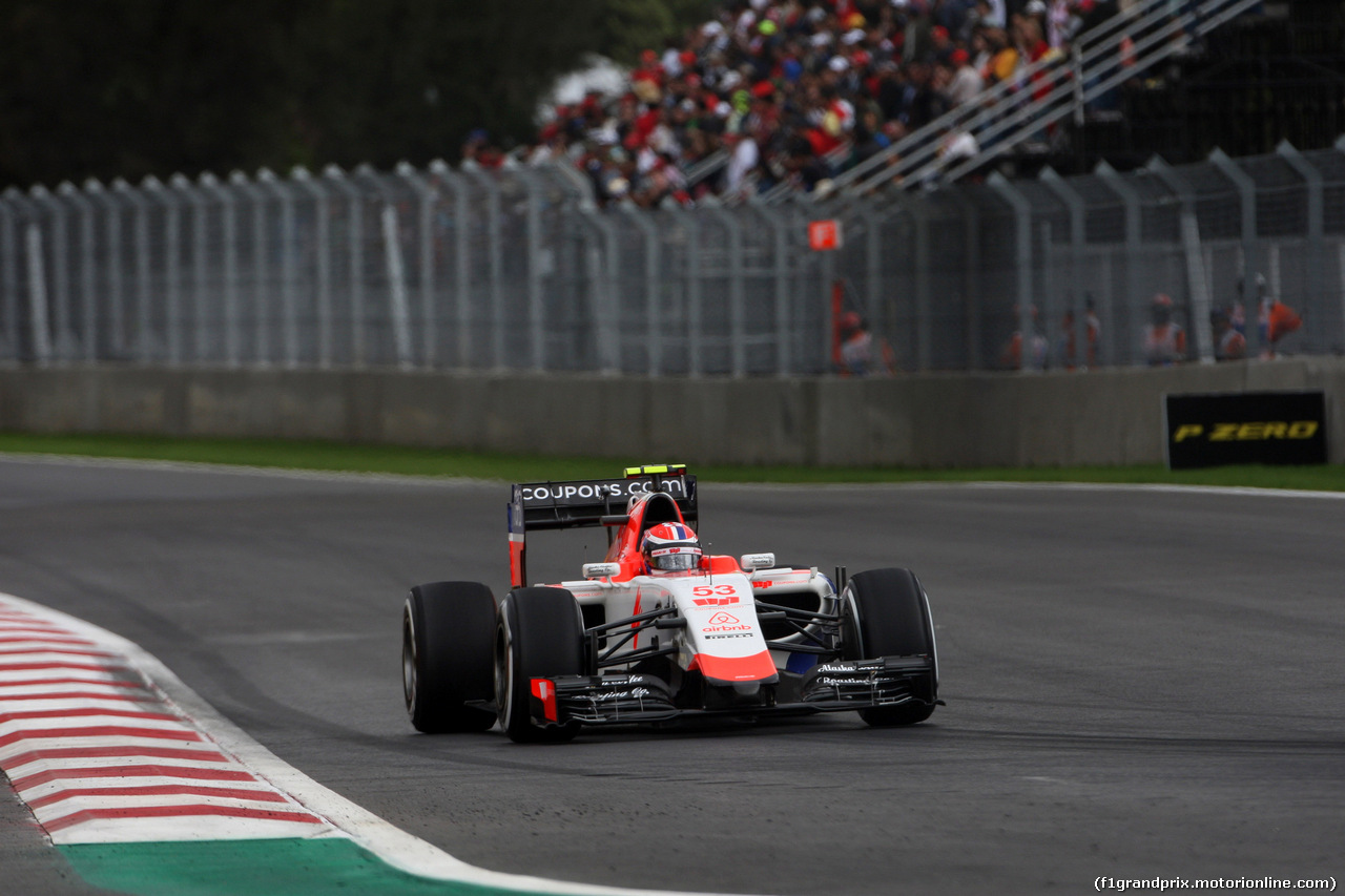 GP MESSICO, 31.10.2015- Prove Libere 3, Alexander Rossi (USA) Manor Marussia F1 Team