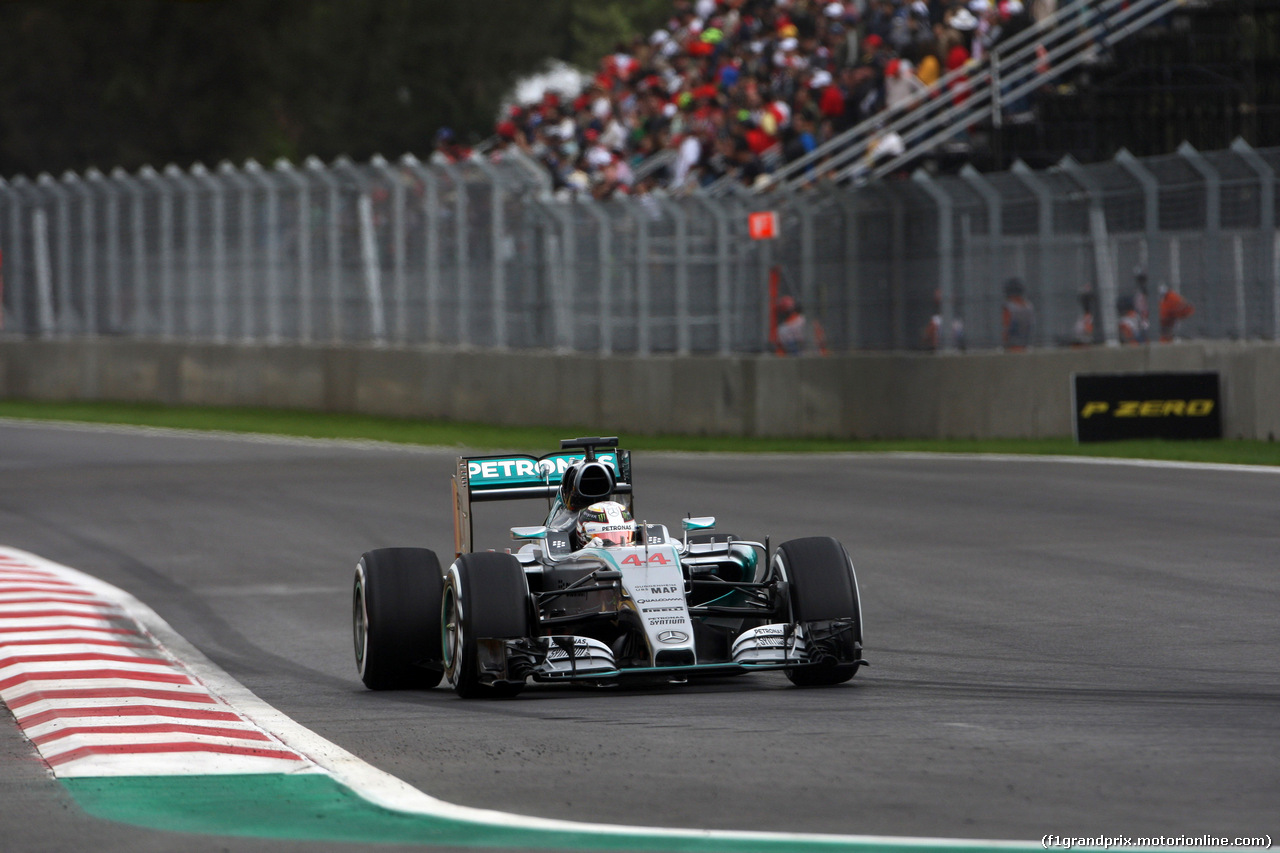 GP MESSICO, 31.10.2015- Prove Libere 3, Lewis Hamilton (GBR) Mercedes AMG F1 W06