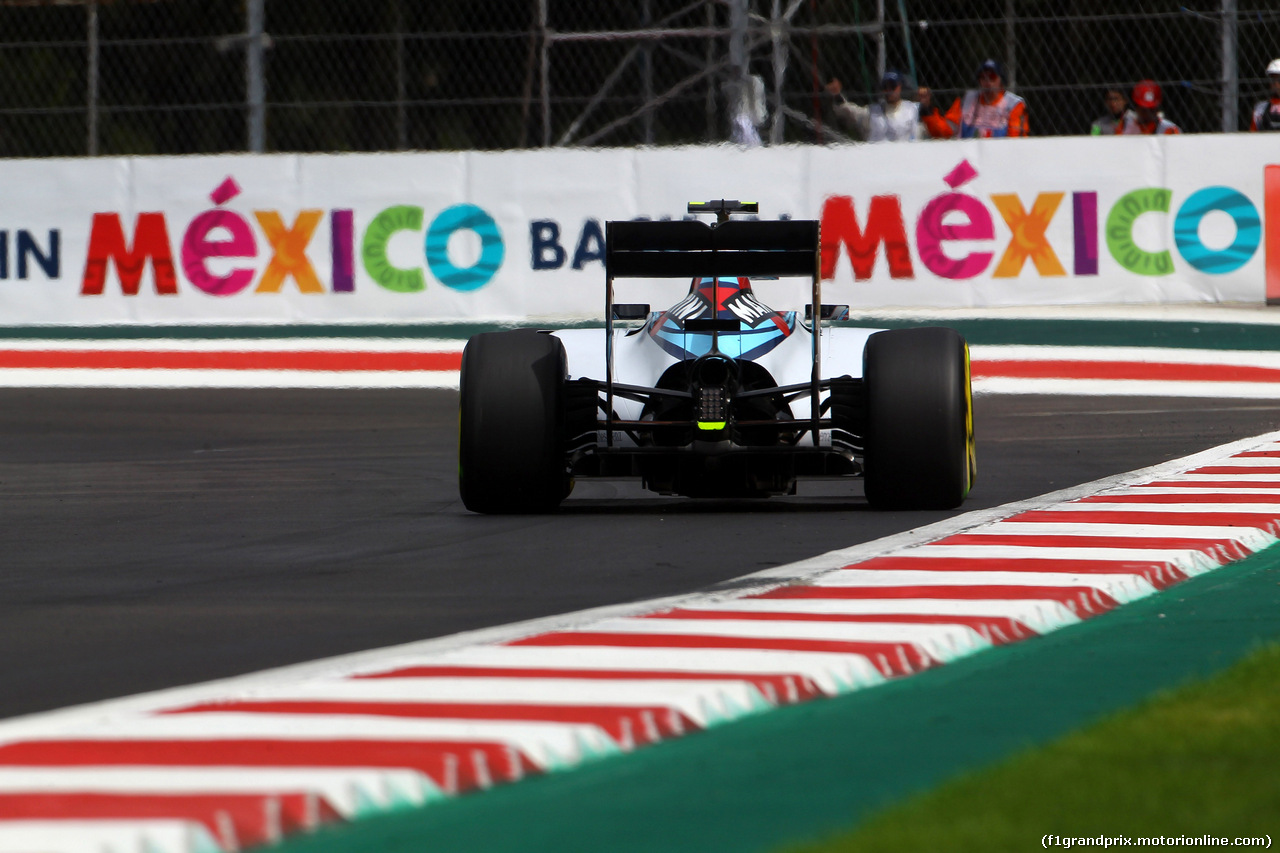 GP MESSICO, 31.10.2015- Prove Libere 3, Valtteri Bottas (FIN) Williams F1 Team FW37