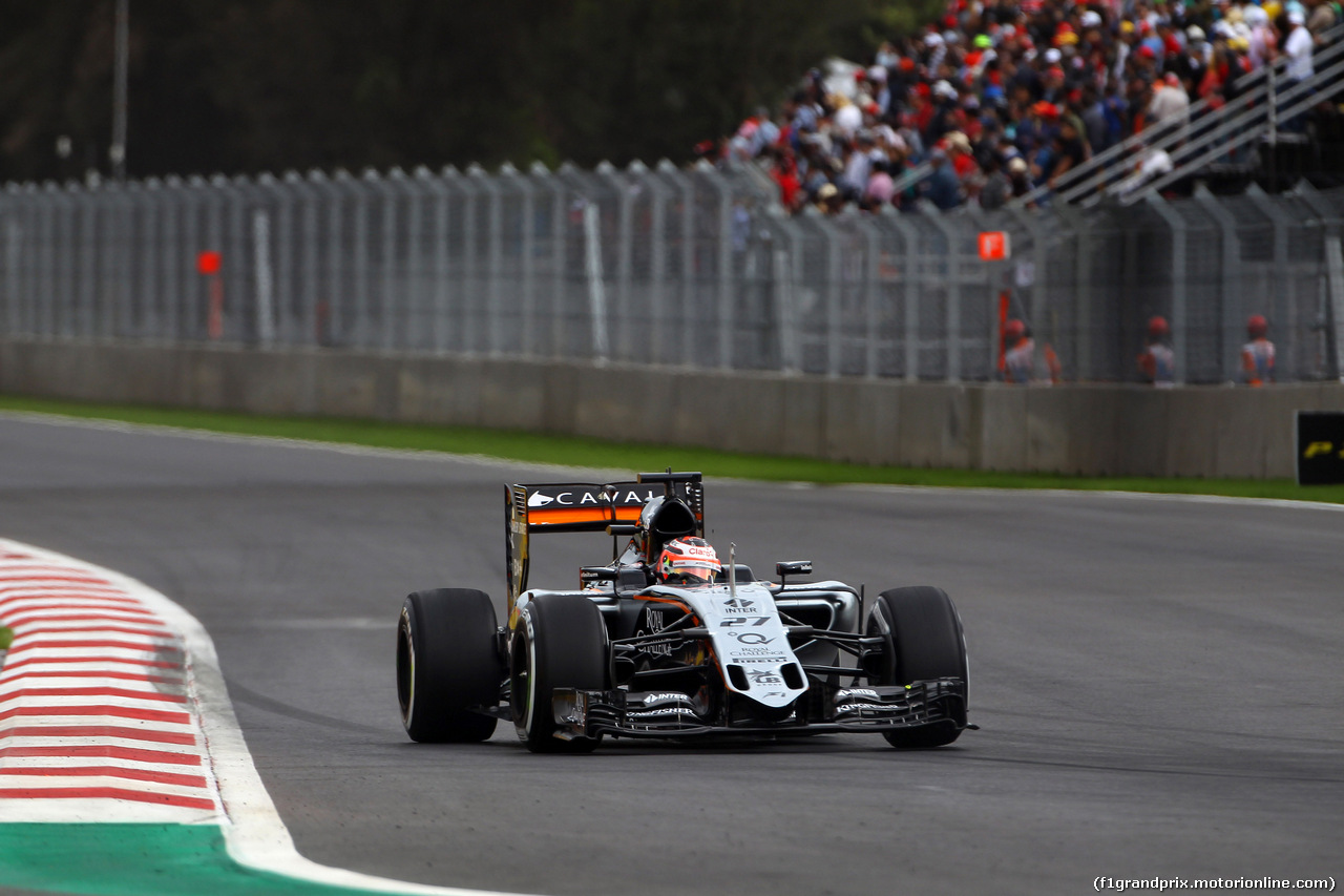 GP MESSICO, 31.10.2015- Prove Libere 3, Nico Hulkenberg (GER) Sahara Force India F1 VJM08