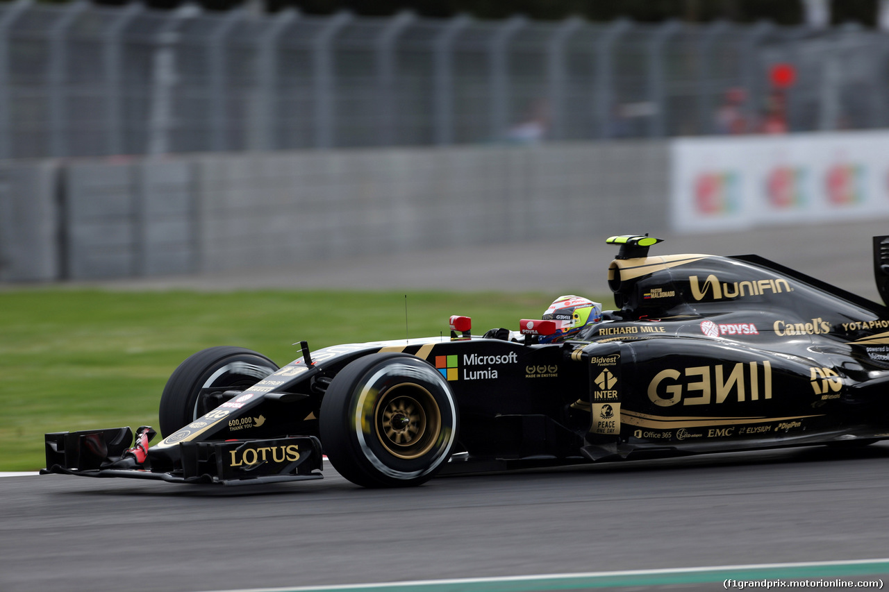 GP MESSICO, 31.10.2015- Prove Libere 3, Pastor Maldonado (VEN) Lotus F1 Team E23