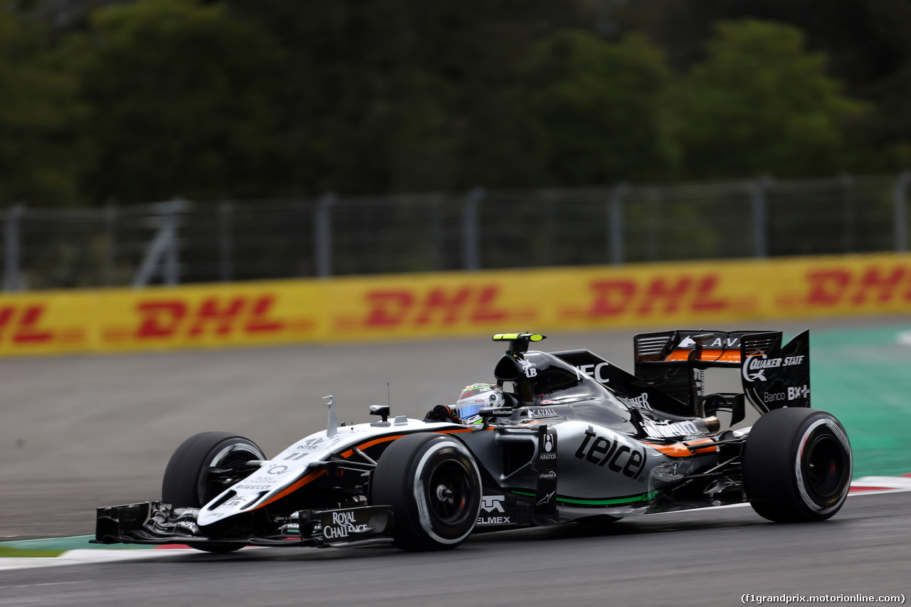 GP MESSICO, 31.10.2015- Prove Libere 3, Sergio Perez (MEX) Sahara Force India F1 VJM08