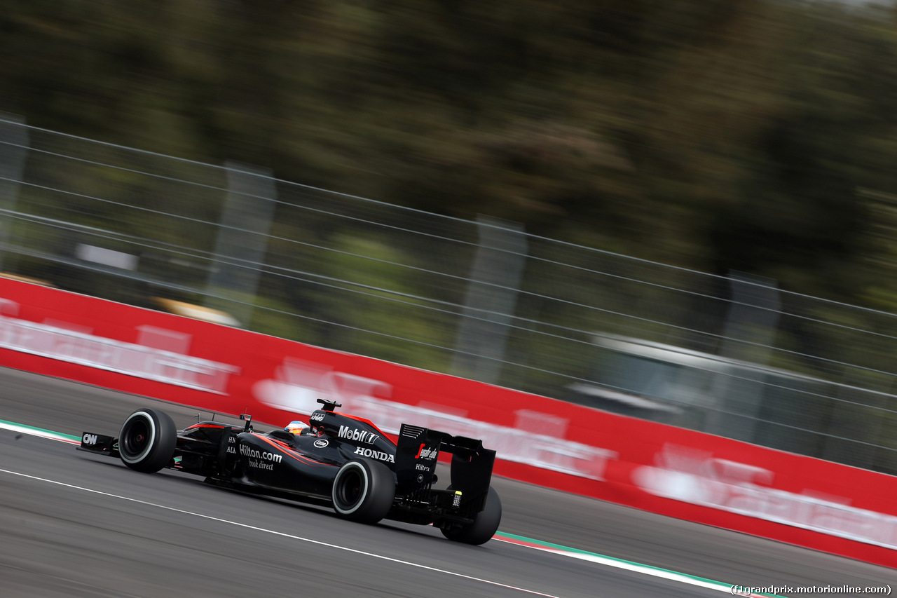 GP MESSICO, 31.10.2015- Prove Libere 3, Fernando Alonso (ESP) McLaren Honda MP4-30