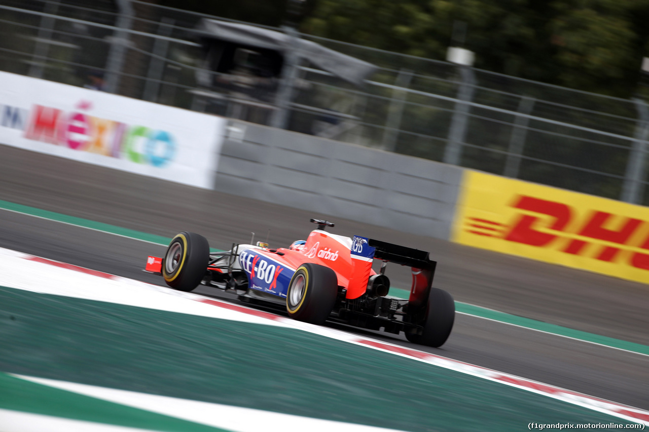 GP MESSICO, 31.10.2015- Prove Libere 3, William Stevens (GBR) Manor Marussia F1 Team