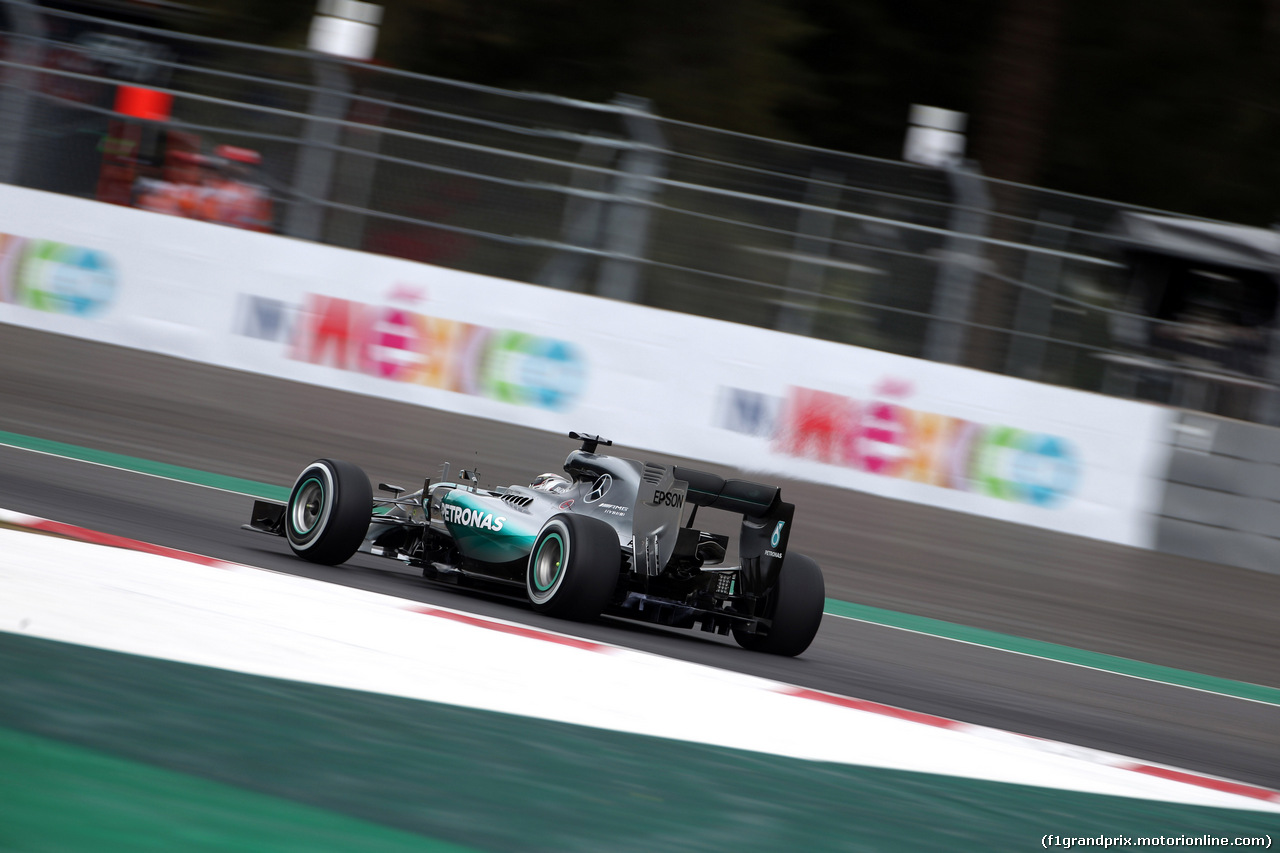 GP MESSICO, 31.10.2015- Prove Libere 3, Lewis Hamilton (GBR) Mercedes AMG F1 W06