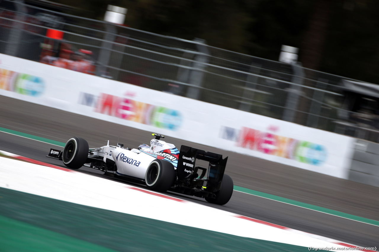 GP MESSICO, 31.10.2015- Prove Libere 3, Valtteri Bottas (FIN) Williams F1 Team FW37