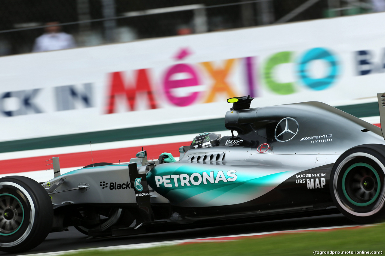GP MESSICO, 31.10.2015- Prove Libere 3, Nico Rosberg (GER) Mercedes AMG F1 W06