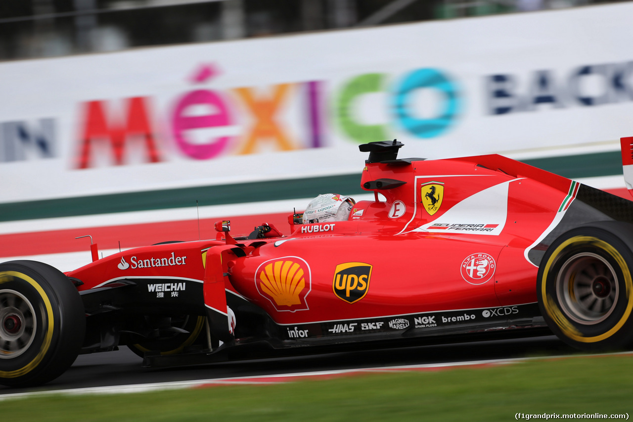 GP MESSICO, 31.10.2015- Prove Libere 3, Sebastian Vettel (GER) Ferrari SF15-T