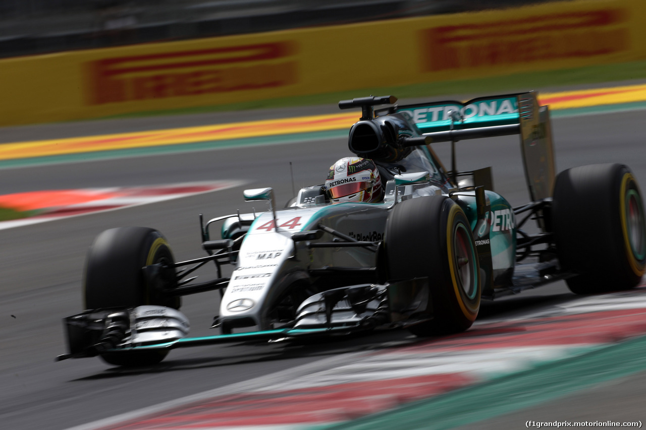 GP MESSICO, 31.10.2015- Prove Libere 3, Lewis Hamilton (GBR) Mercedes AMG F1 W06