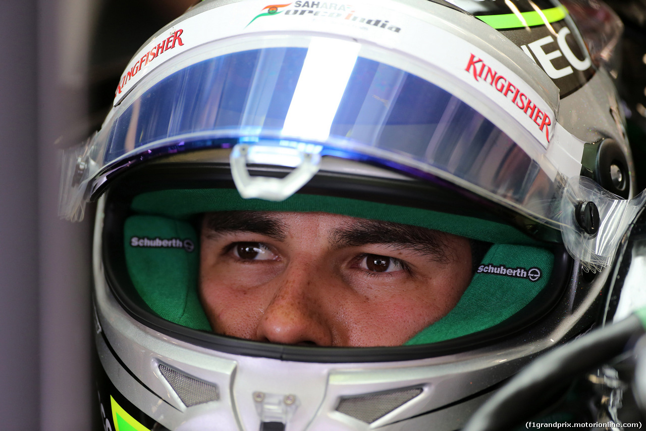 GP MESSICO, 31.10.2015- Prove Libere 3, Sergio Perez (MEX) Sahara Force India F1 VJM08