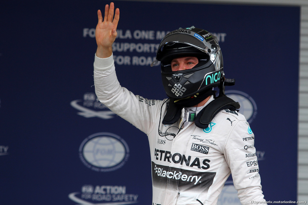 GP MESSICO, 31.10.2015- Qualifiche, Nico Rosberg (GER) Mercedes AMG F1 W06 pole position