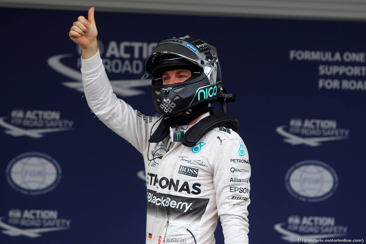 GP MESSICO, 31.10.2015- Qualifiche, Nico Rosberg (GER) Mercedes AMG F1 W06 pole position