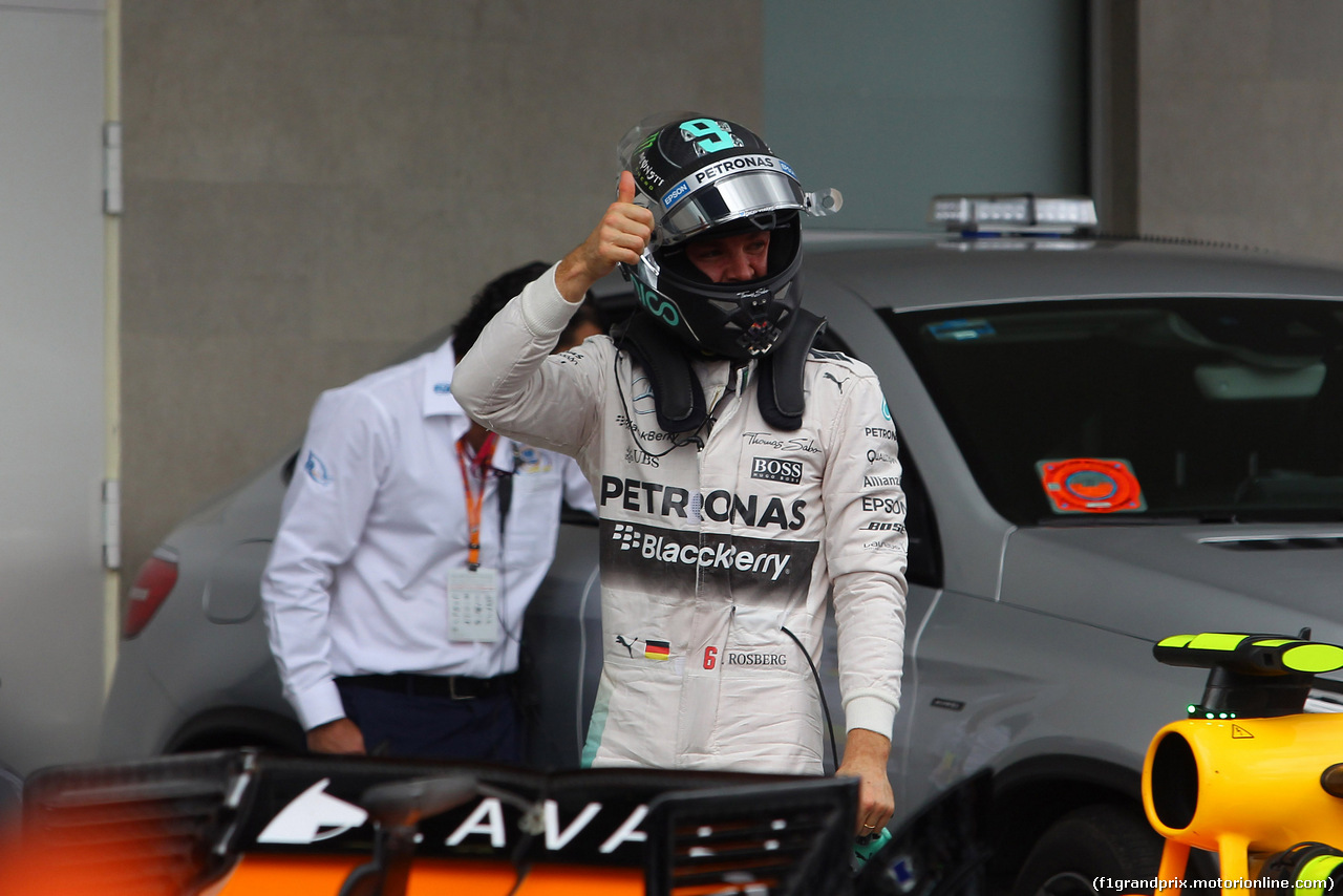 GP MESSICO, 31.10.2015- Qualifiche, Nico Rosberg (GER) Mercedes AMG F1 W06 pole position