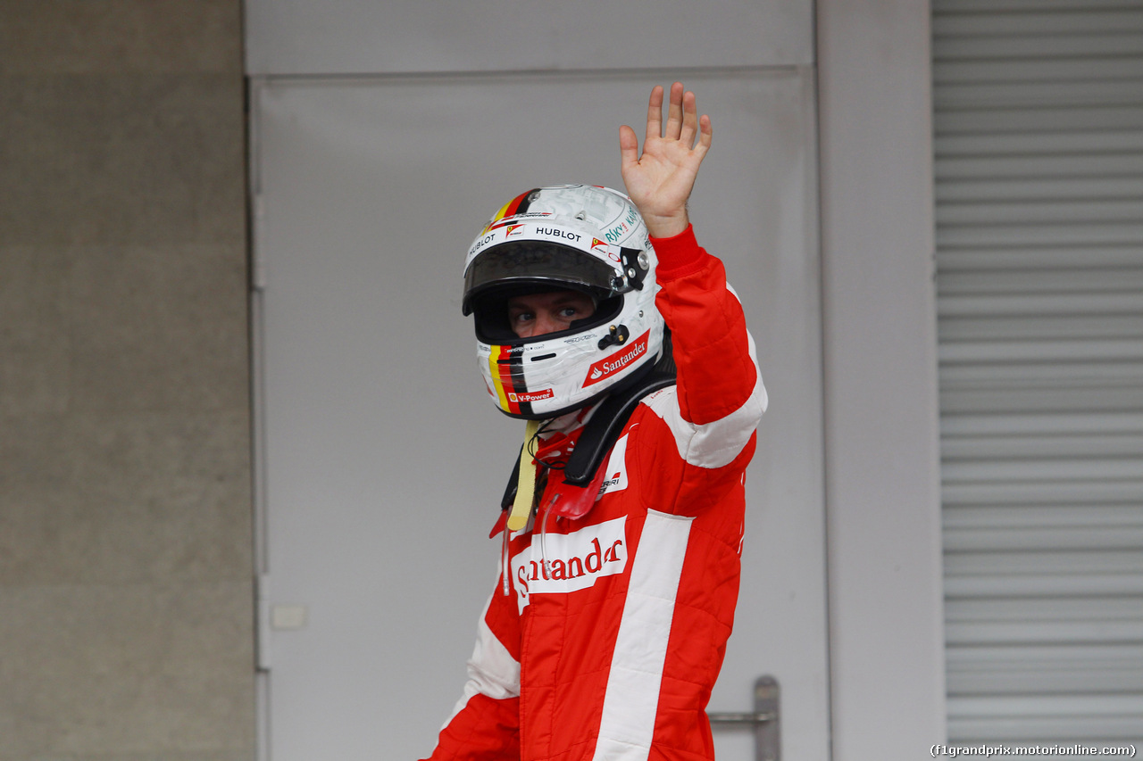 GP MESSICO, 31.10.2015- Qualifiche, Sebastian Vettel (GER) Ferrari SF15-T