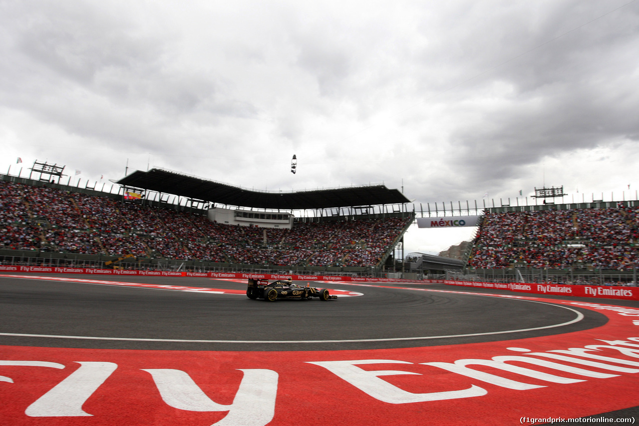 GP MESSICO, 31.10.2015- Qualifiche, Pastor Maldonado (VEN) Lotus F1 Team E23