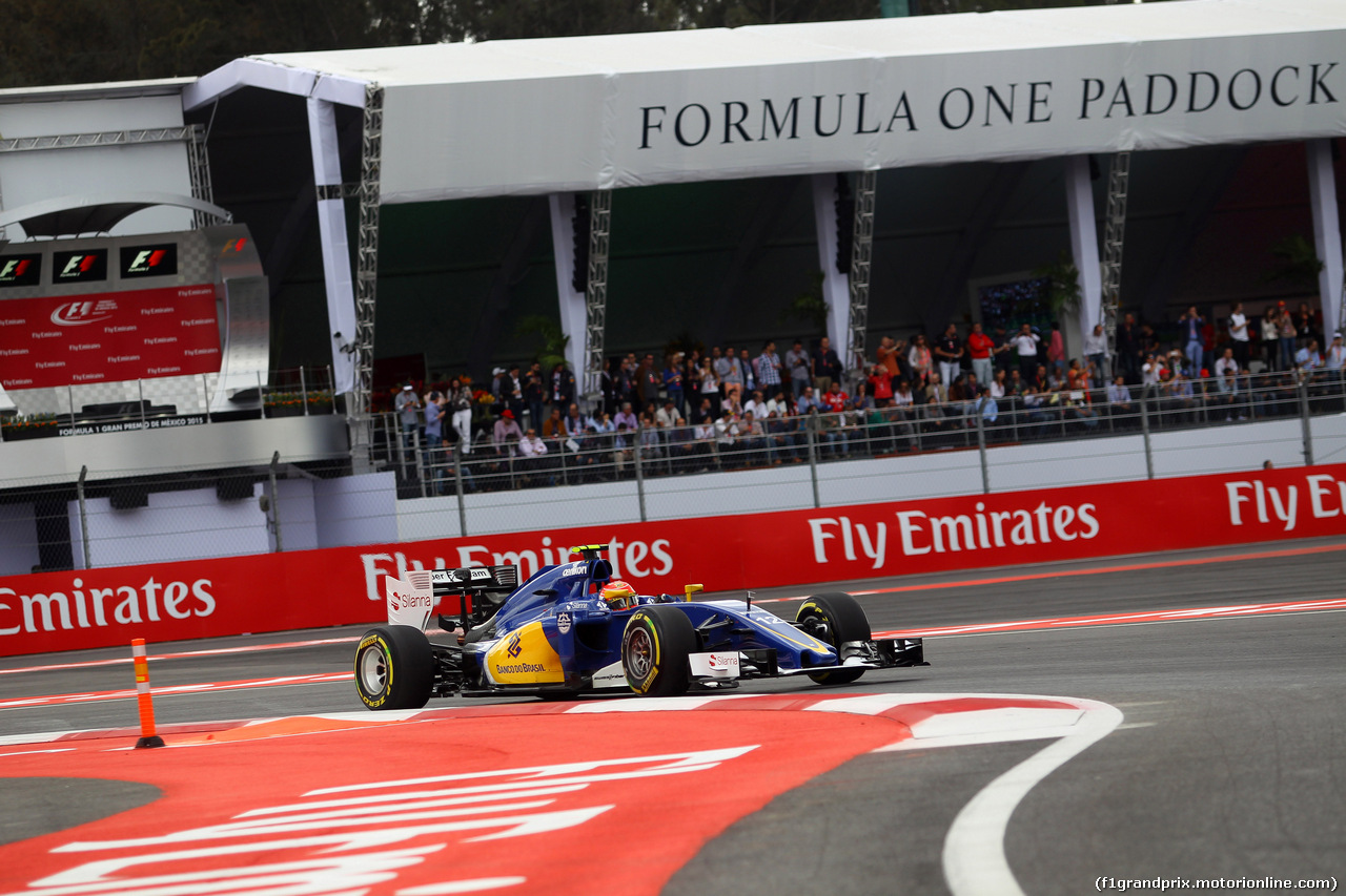 GP MESSICO, 31.10.2015- Qualifiche, Felipe Nasr (BRA) Sauber C34