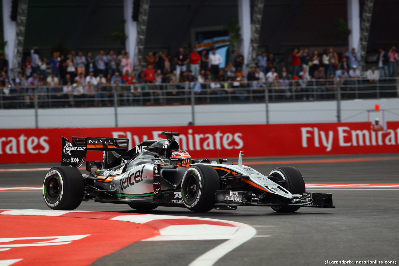 GP MESSICO, 31.10.2015- Qualifiche, Nico Hulkenberg (GER) Sahara Force India F1 VJM08
