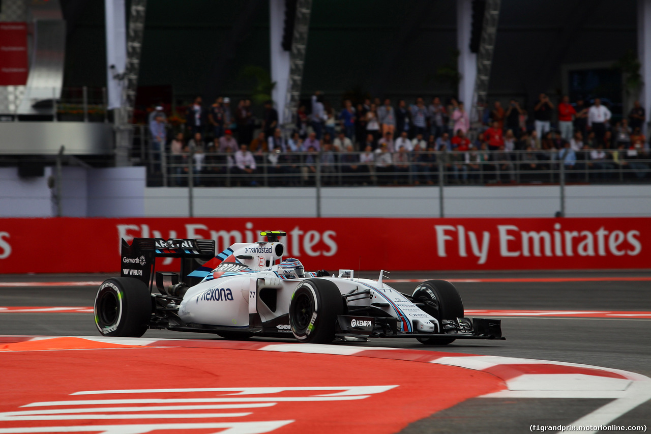 GP MESSICO, 31.10.2015- Qualifiche, Valtteri Bottas (FIN) Williams F1 Team FW37