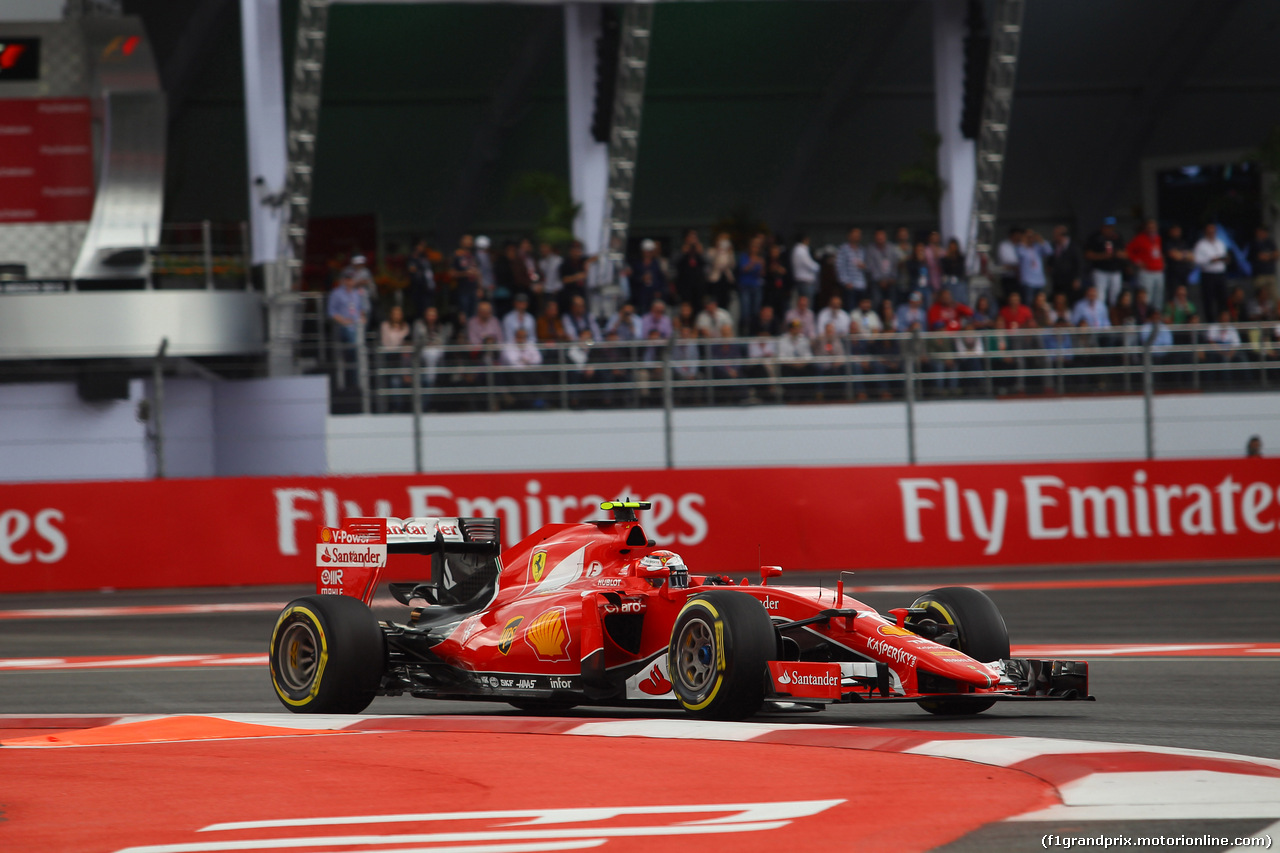 GP MESSICO, 31.10.2015- Qualifiche, Kimi Raikkonen (FIN) Ferrari SF15-T