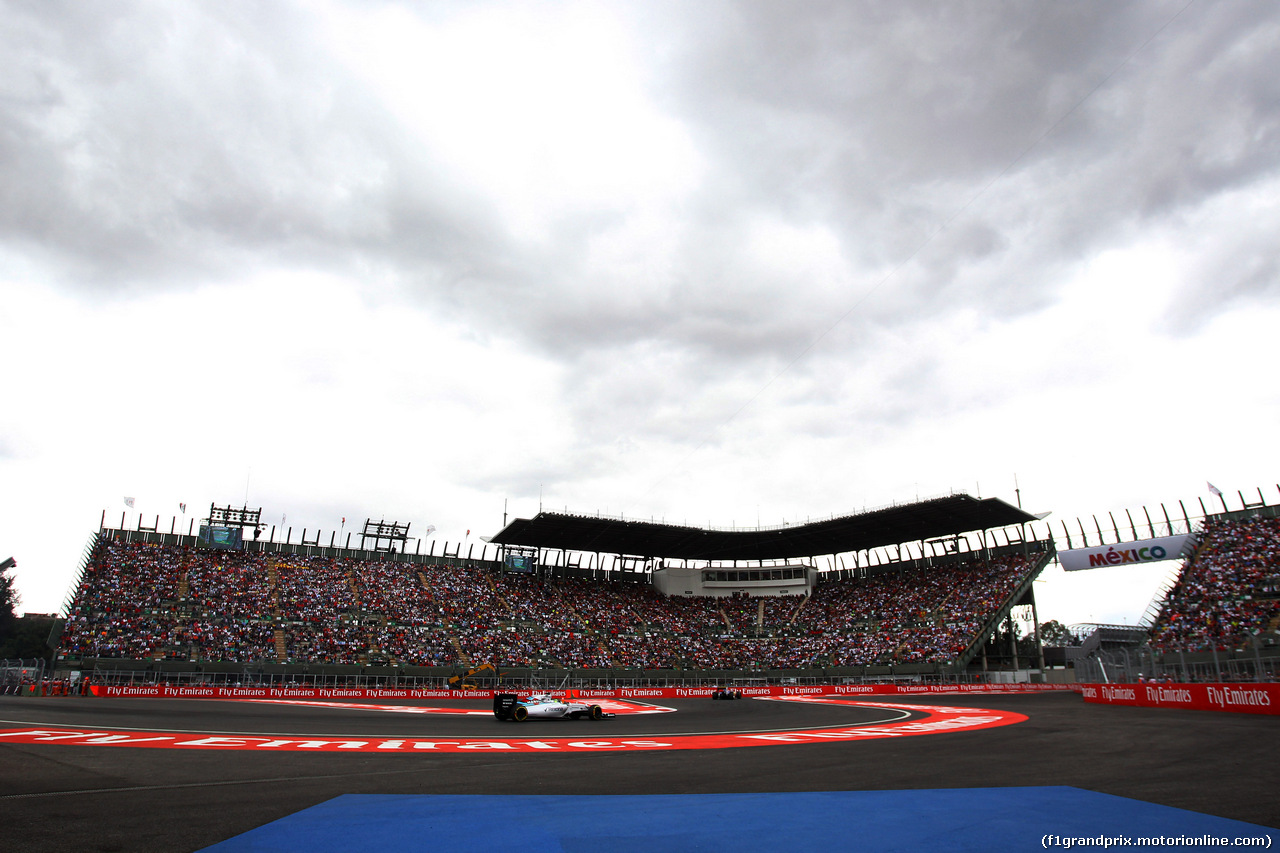 GP MESSICO, 31.10.2015- Qualifiche, Felipe Massa (BRA) Williams F1 Team FW37